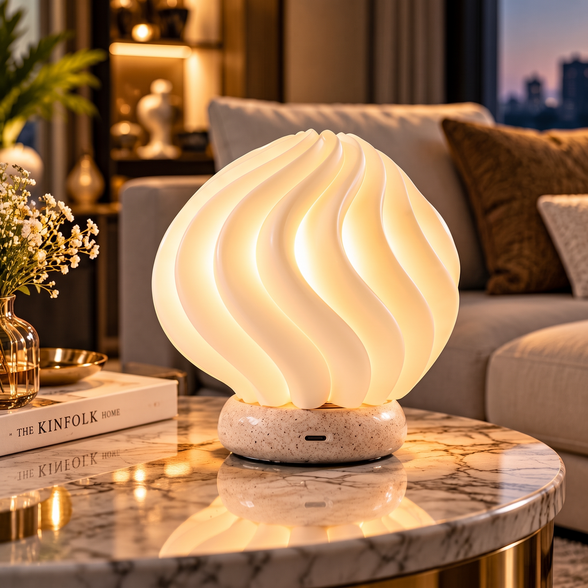 TLIFEY® Ripple Glow Mini Sculptural Lamp