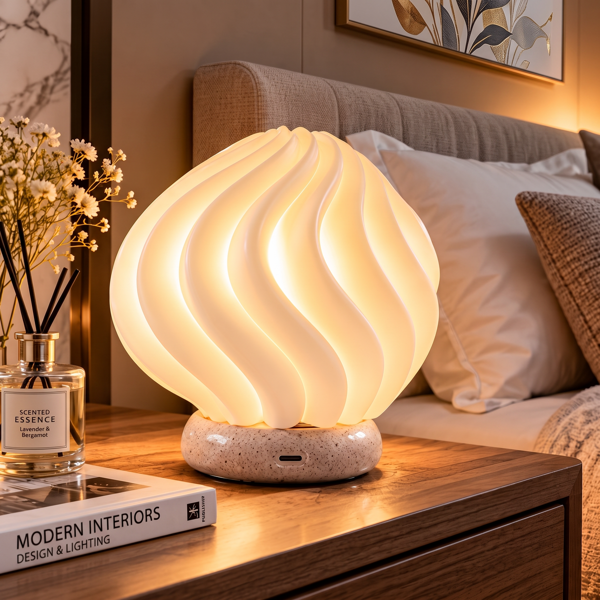 TLIFEY® Ripple Glow Mini Sculptural Lamp
